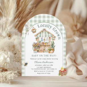 Invitation Baby shower de Boho cultivé localement