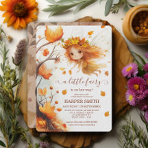 Baby shower de bois d'automne Fairy