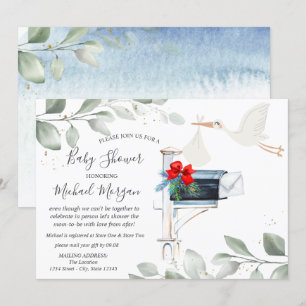 Invitation Baby shower de boîte aux lettres de stockage par c