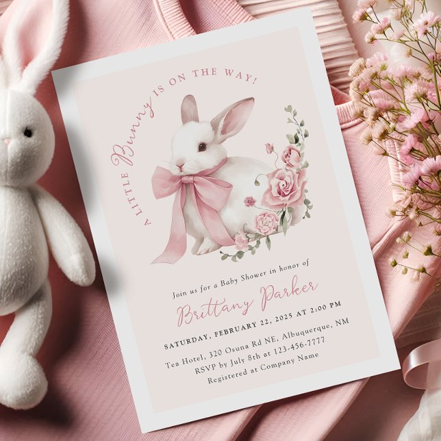 Invitation Baby shower de Bunny Coquette (Créateur téléchargé)