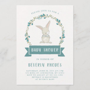 Invitation Baby shower de Bunny doux