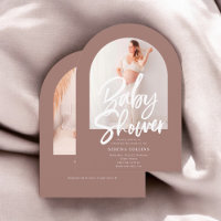 Baby shower de calligraphie à pinceau Arch Photo
