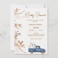 Baby shower de camion Brown Citrouille Beige