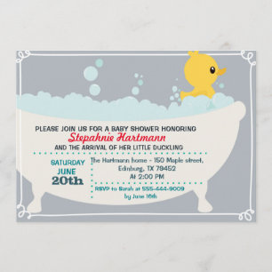 Invitation Baby shower de canard