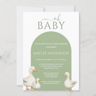Invitation Baby shower de canard
