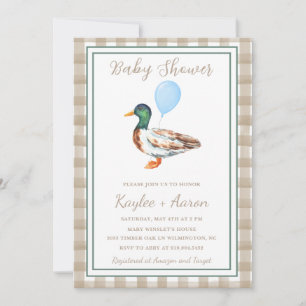 Invitation Baby shower de canard