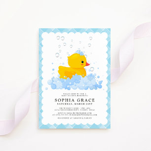 Invitation Baby shower de canard en caoutchouc