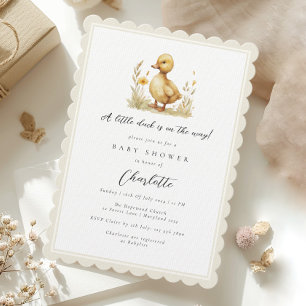 Invitation Baby shower de canard neutre selon le sexe