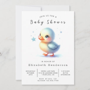 Invitation Baby shower de canard sur mesure bébé