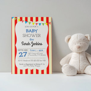 Invitation Baby shower de carnaval