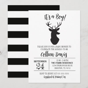 Invitation Baby shower de cerfs