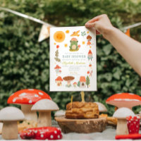 Baby shower de champignon de la grenouille des boi