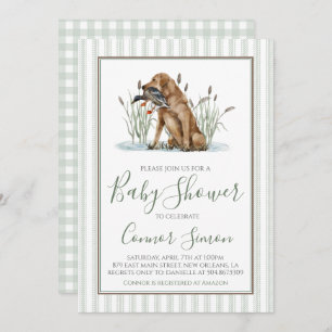 Invitation Baby shower de chasseur de canard du sud de Preppy