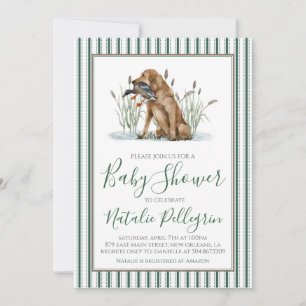 Invitation Baby shower de chasseur de canard du sud de Preppy