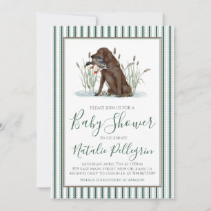 Invitation Baby shower de chasseur de canard du sud de Preppy