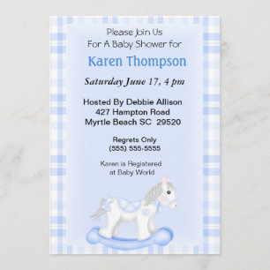 Invitation Baby shower de Cheval-Roche
