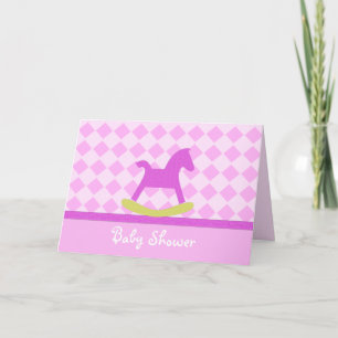 Invitation Baby shower de Cheval Rosé