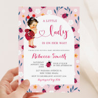 Baby shower de cheveux Brown de printemps rose