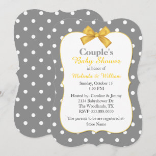 Invitation Baby shower de Chic Polka Dot Couple