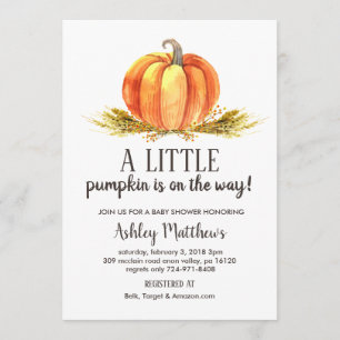 Invitation Baby shower de chute, un peu de baby shower de