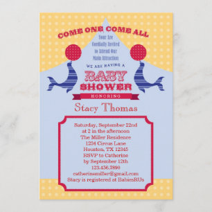 Invitation Baby shower de cirque