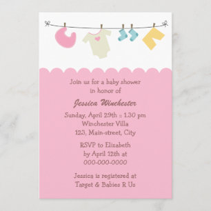 Invitation Baby shower de cloche