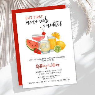 Invitation Baby shower de cocktail Été Neutre hommes-femmes