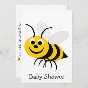 Invitation Baby shower de conception d'abeilles