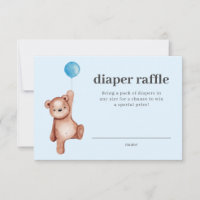 Baby shower de couches  de l'ours en peluche Inser