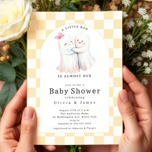 Invitation Baby shower de couple de fantômes
