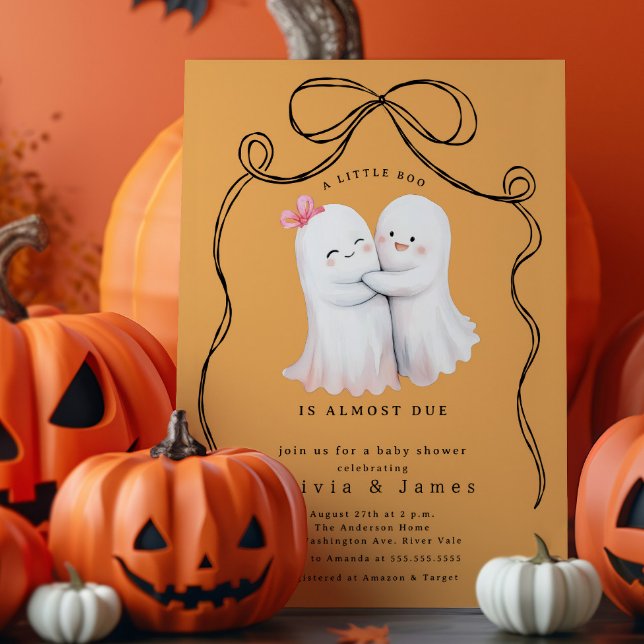 Invitation Baby shower de couple fantôme (Créateur téléchargé)