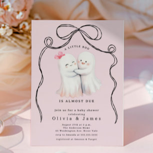 Invitation Baby shower de couple fantôme