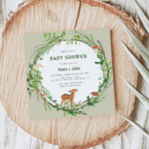 Baby shower de couronne de bois Whimsical