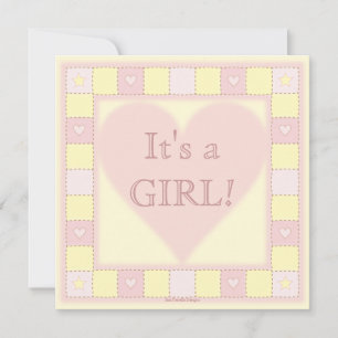 Invitation Baby shower de courtepointe pour bébé