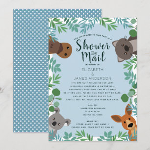 Invitation Baby shower de critères australiens par courrier