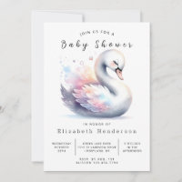 Baby shower de cygne Whimsy Printable