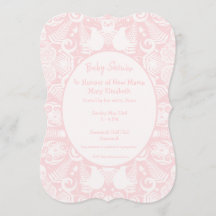 Baby shower de dessins tribaux rose néo-zélandais