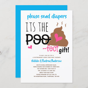 Invitation Baby shower de diffusion en continu par Conversati