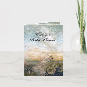 Invitation Baby shower de farine volante