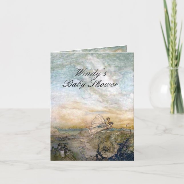 Invitation Baby shower de farine volante (Devant)