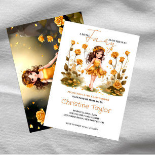 Invitation Baby shower de fée