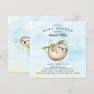 Invitation Baby shower de fentes adorable