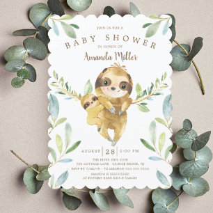 Invitation Baby shower de fentes adorable