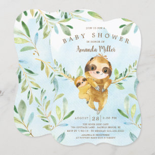 Invitation Baby shower de fentes adorable
