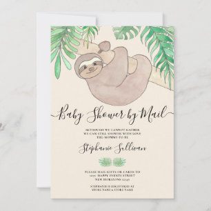 Invitation Baby shower de fentes mignonne par courrier