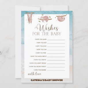 Invitation Baby shower de fentes - Nom modifiable, 5x7