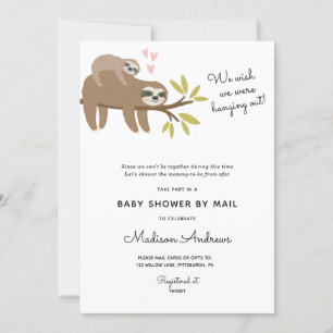 Invitation Baby shower de fentes par courrier