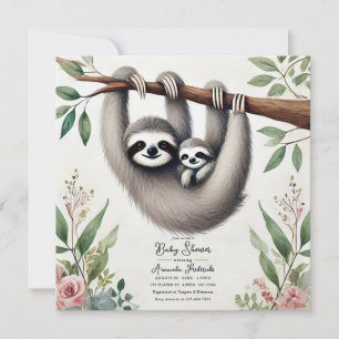 Invitation Baby shower de fentes rustique