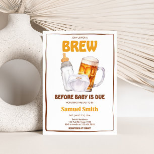 Invitation Baby shower de fête de la bière