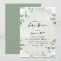 Baby shower de feuillage Gold Confetti Eucalyptus